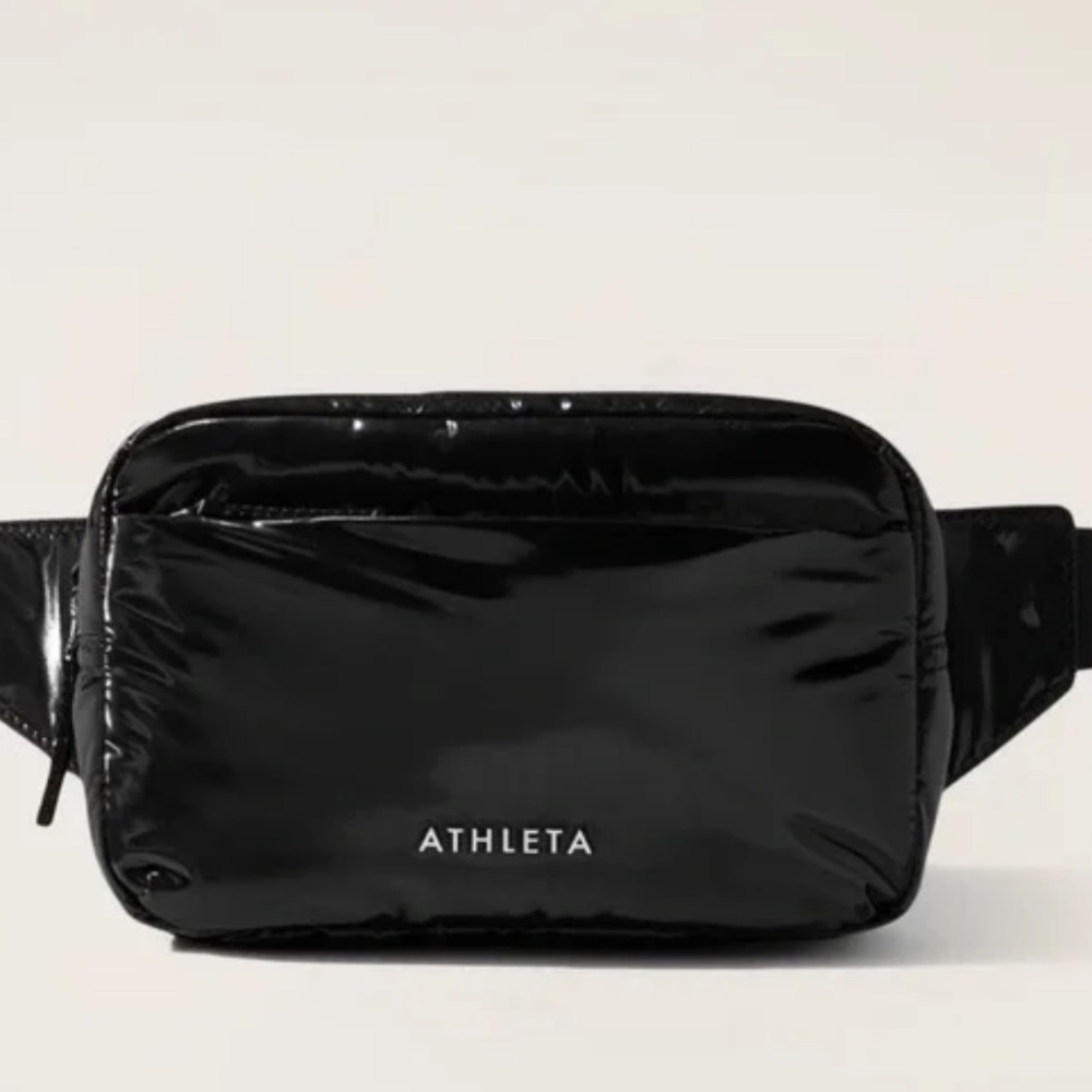 Athleta Bag NWT All About Shine Puff Large Belt Bag 🖤✔️ - Picture 12 of 12